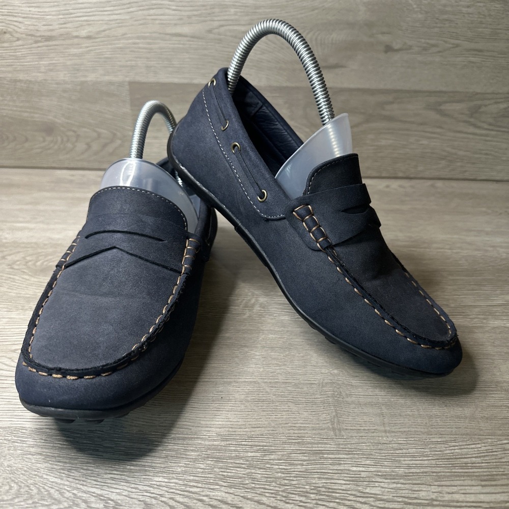 Steve Madden Womens Bjason Size 7 Loafer Dark Navy Blue Very Nice Condition